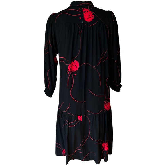 Chez California by Tandy vintage 80s floral shirt dress with drop waist - Picture 2 of 14